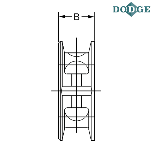 010028 DODGE - 2 7/16 SOLID IRON COLLAR