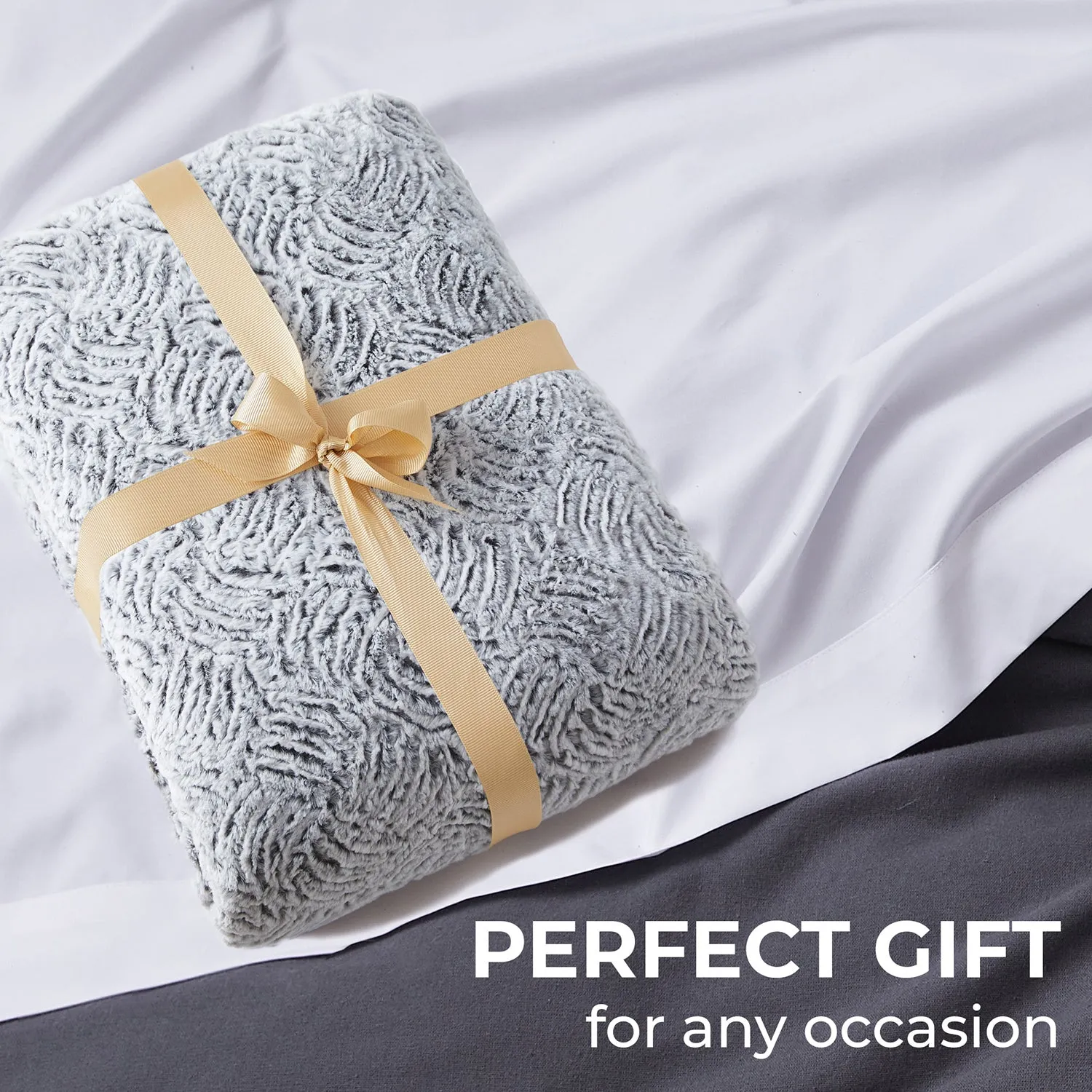 3-Piece Faux Fur Duvet Cover Set