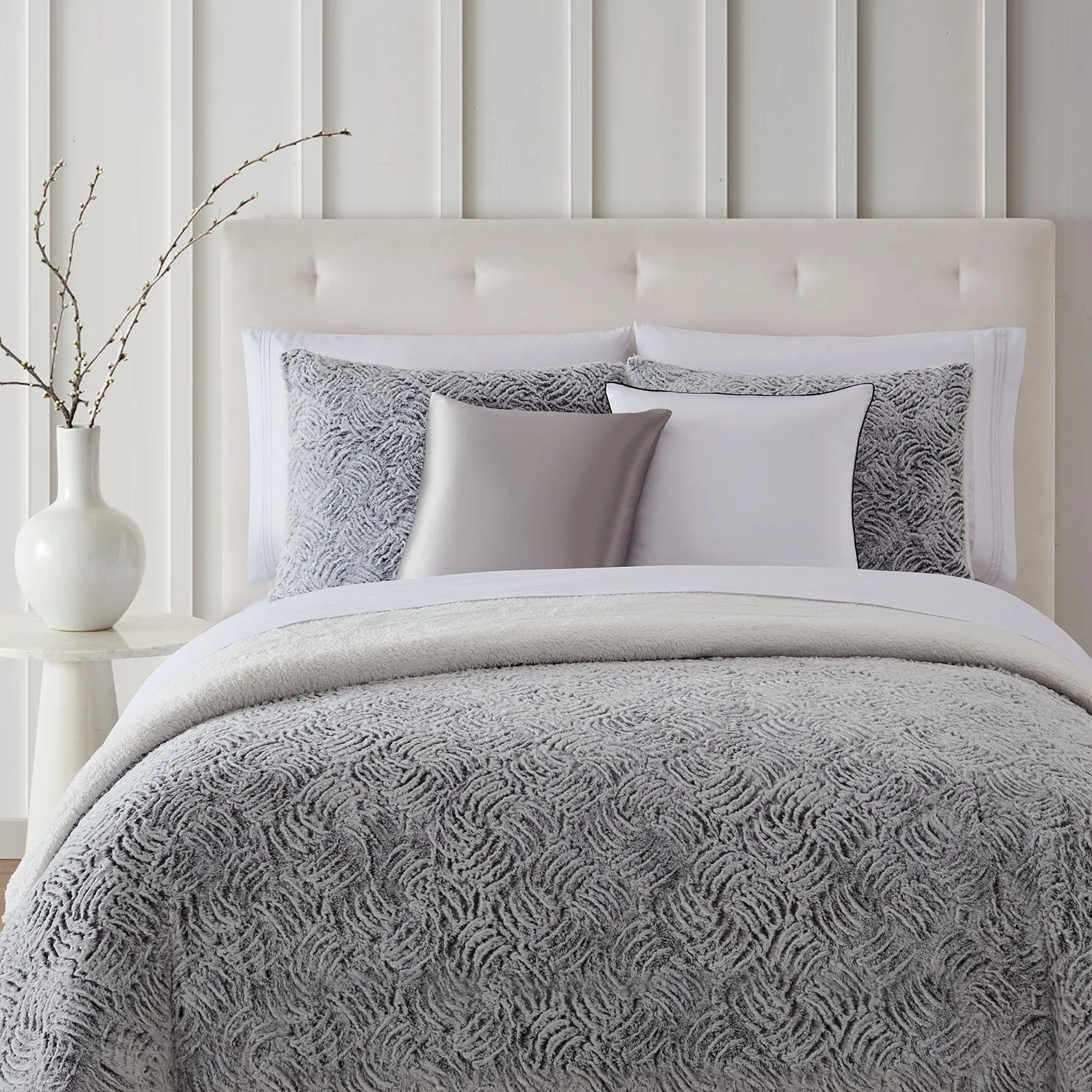 3-Piece Faux Fur Duvet Cover Set