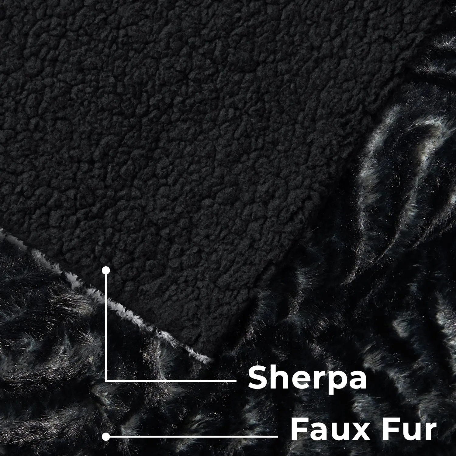 3-Piece Faux Fur Duvet Cover Set