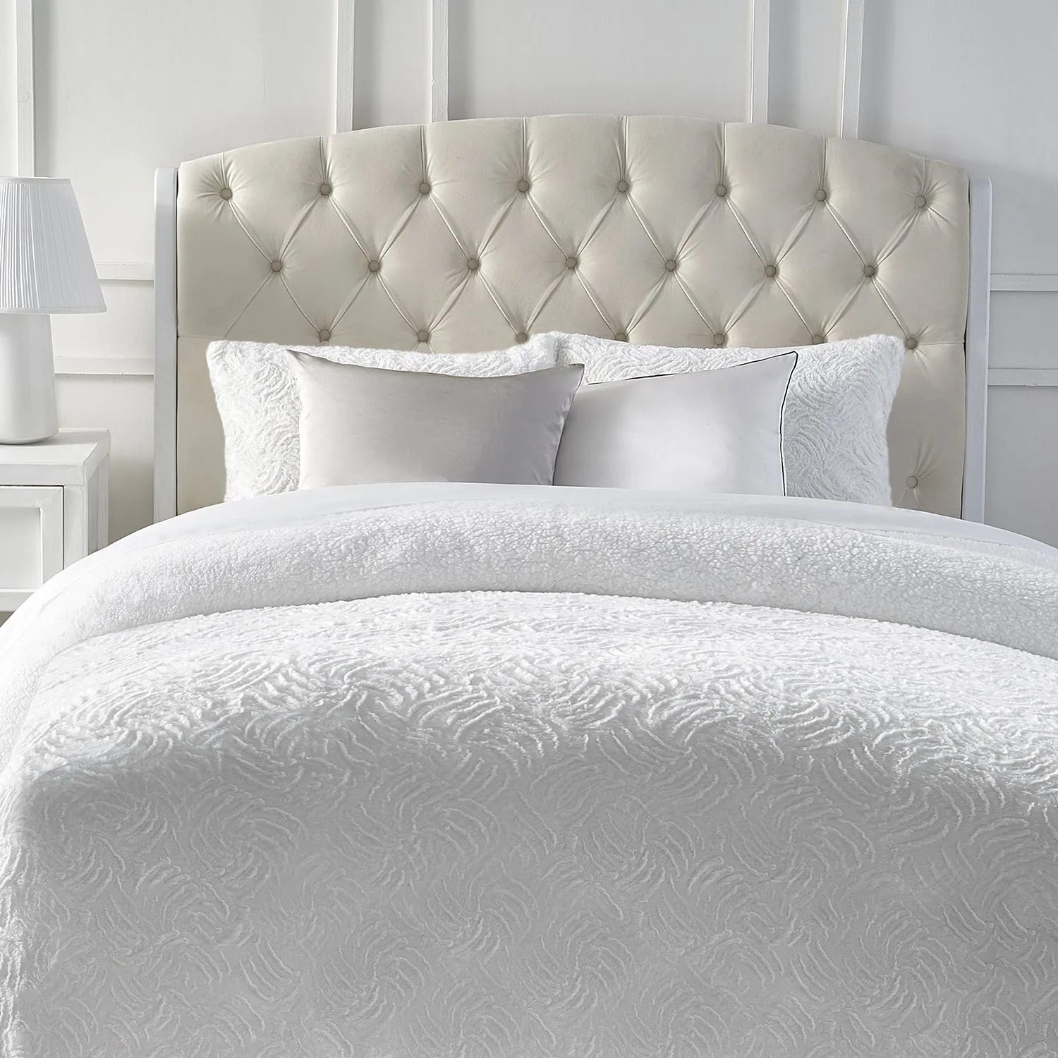 3-Piece Faux Fur Duvet Cover Set
