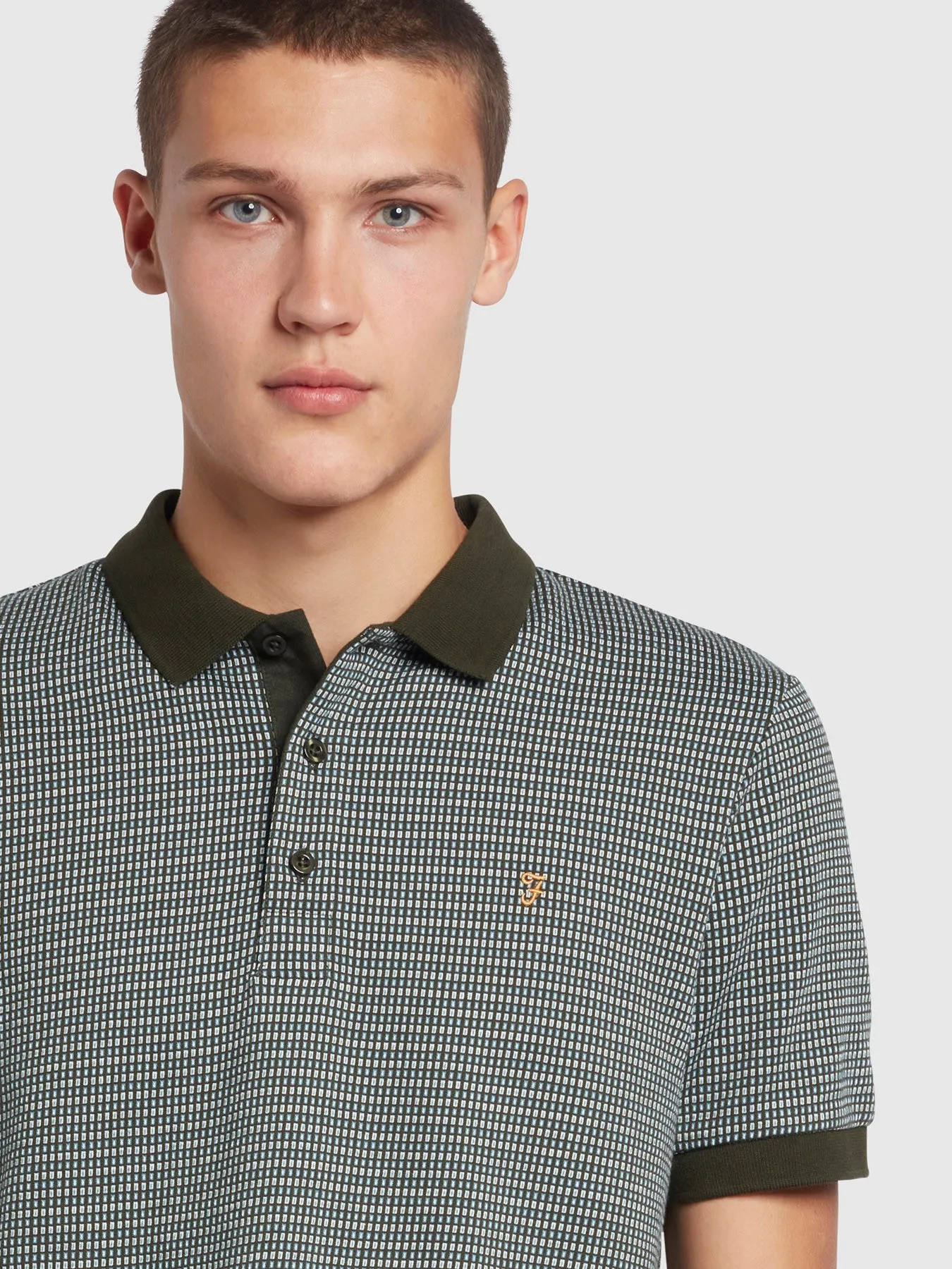 Anthony?Regular Fit Organic Cotton Polo Shirt In Evergreen