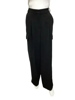 Ba&Sh Wide Leg Pant Black Size: L