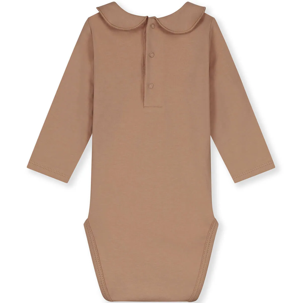 Baby Bodysuit with Collar in Biscuit by Gray Label