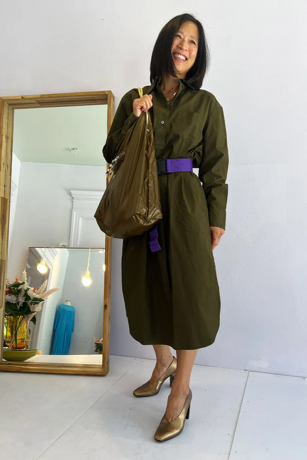 Bellerose- Gaby Dress: Ebony