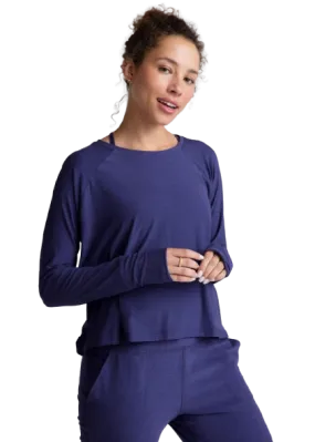 Beyond Yoga Featherweight Daydream Pullover - Eternal Blue Heather