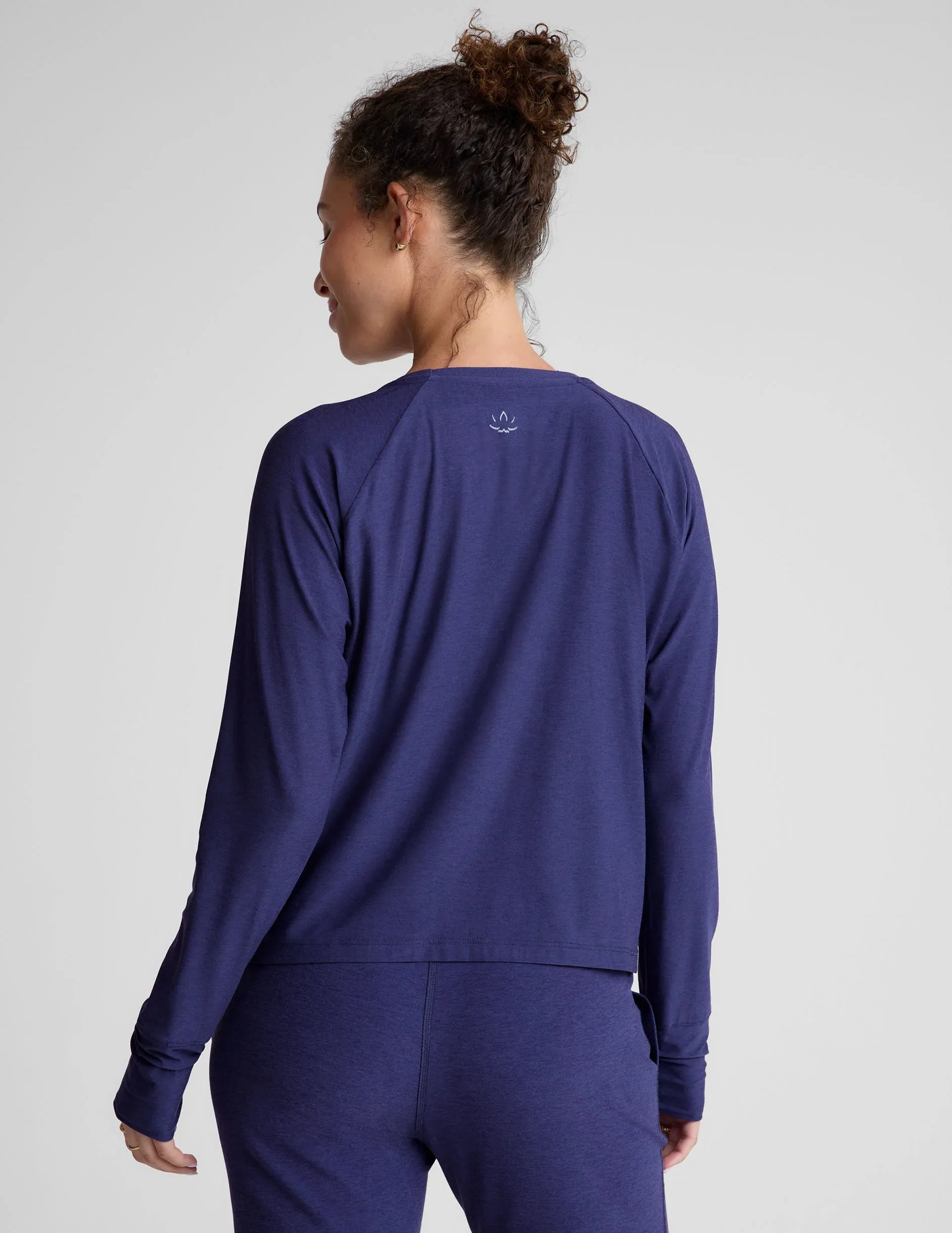 Beyond Yoga Featherweight Daydream Pullover - Eternal Blue Heather