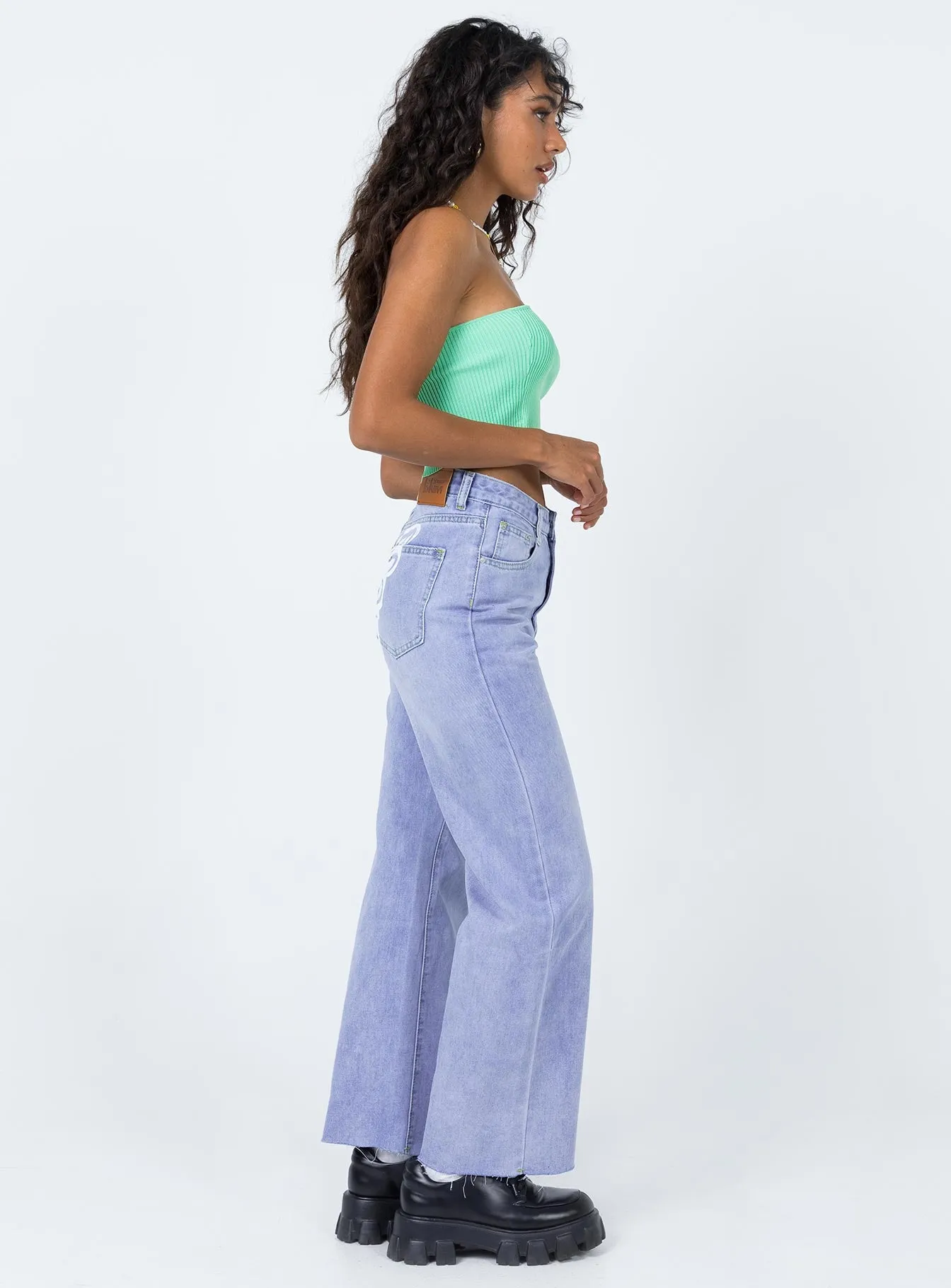Cece Hammer Butterfly Back Denim Jeans