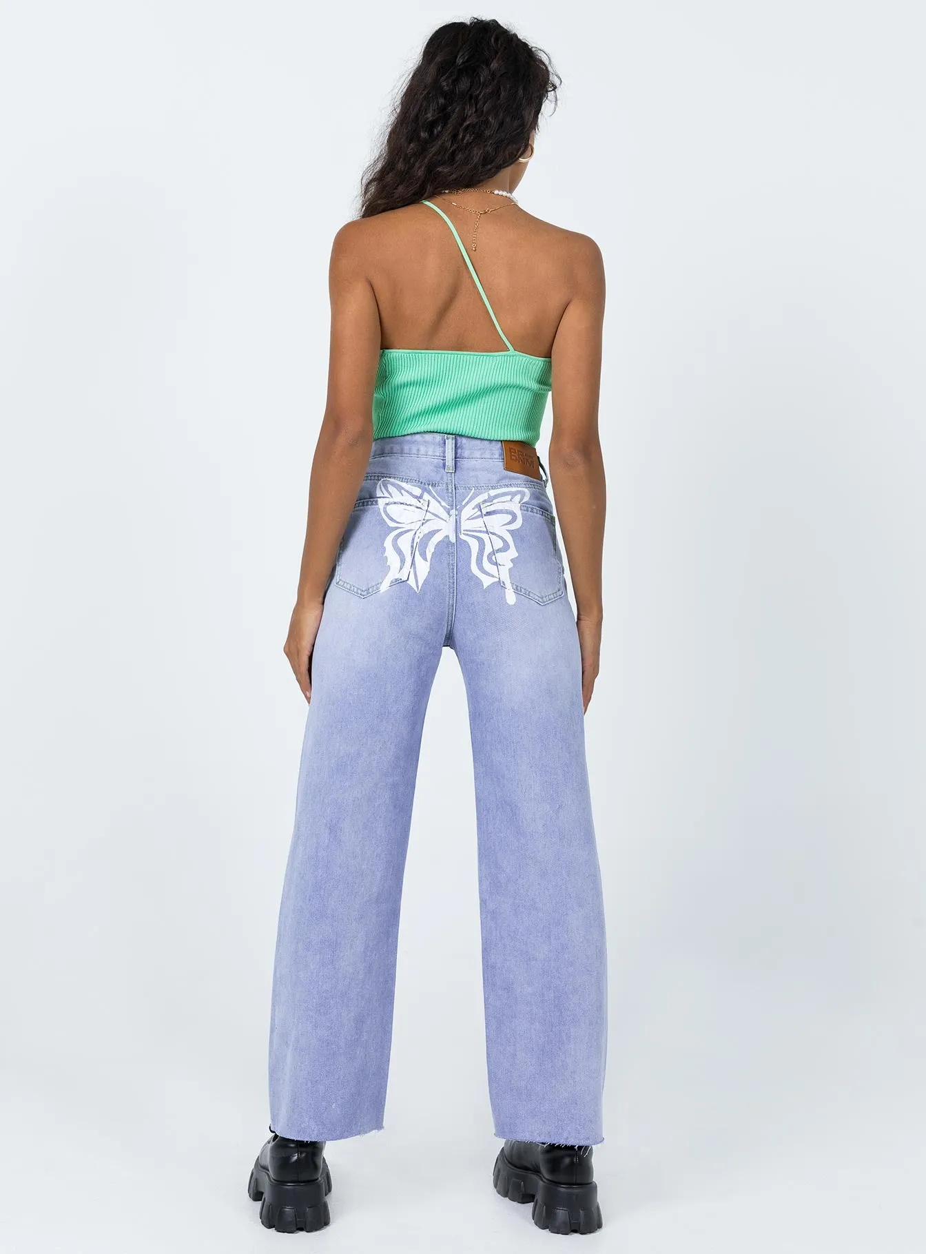 Cece Hammer Butterfly Back Denim Jeans