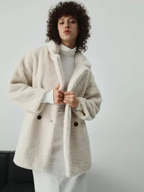 CHICMY- Faux Fur Open Collar Jacket