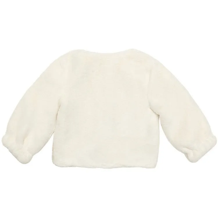 Claris Faux Fur Jacket- size 4 Years