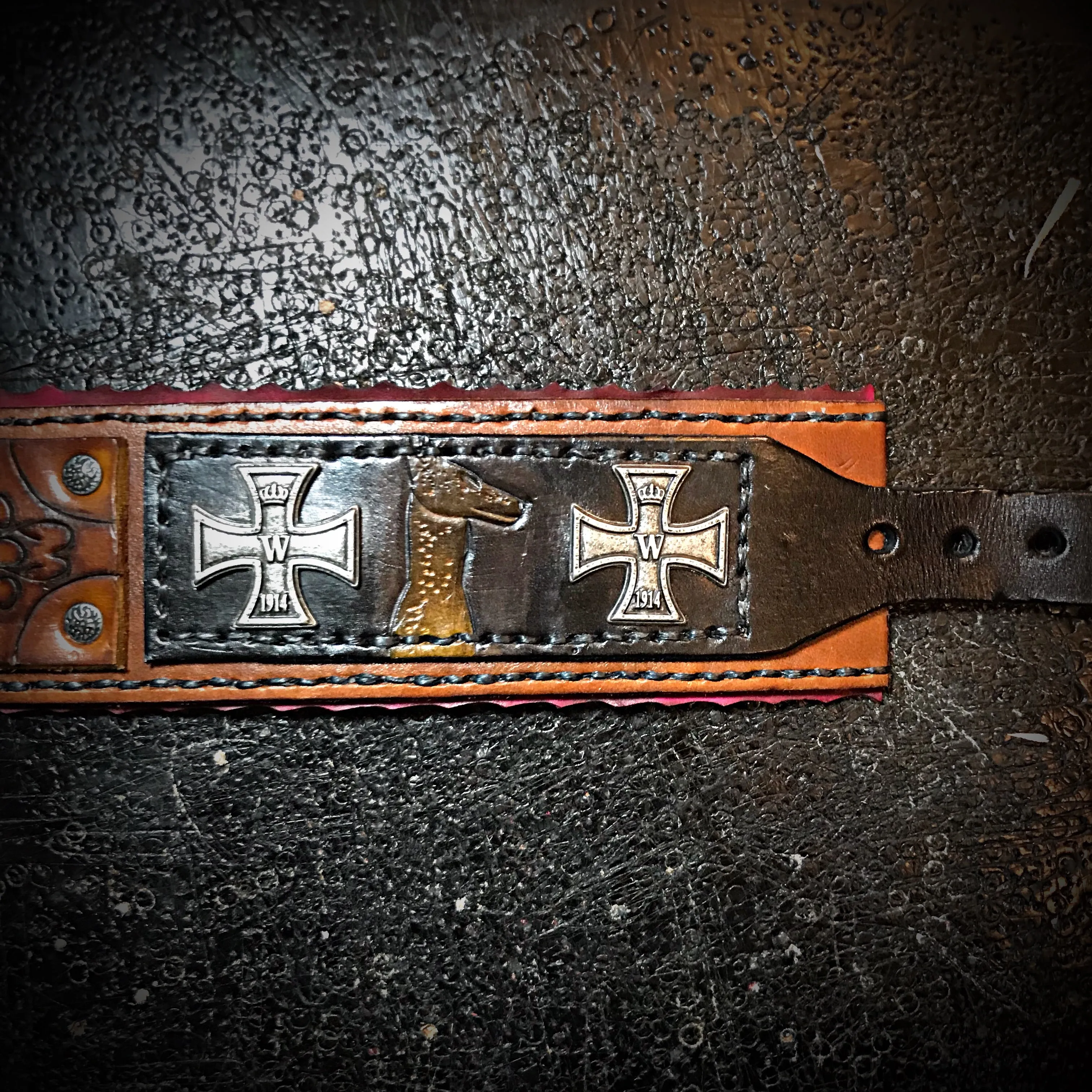 Dog Collar with German Military Insignia.