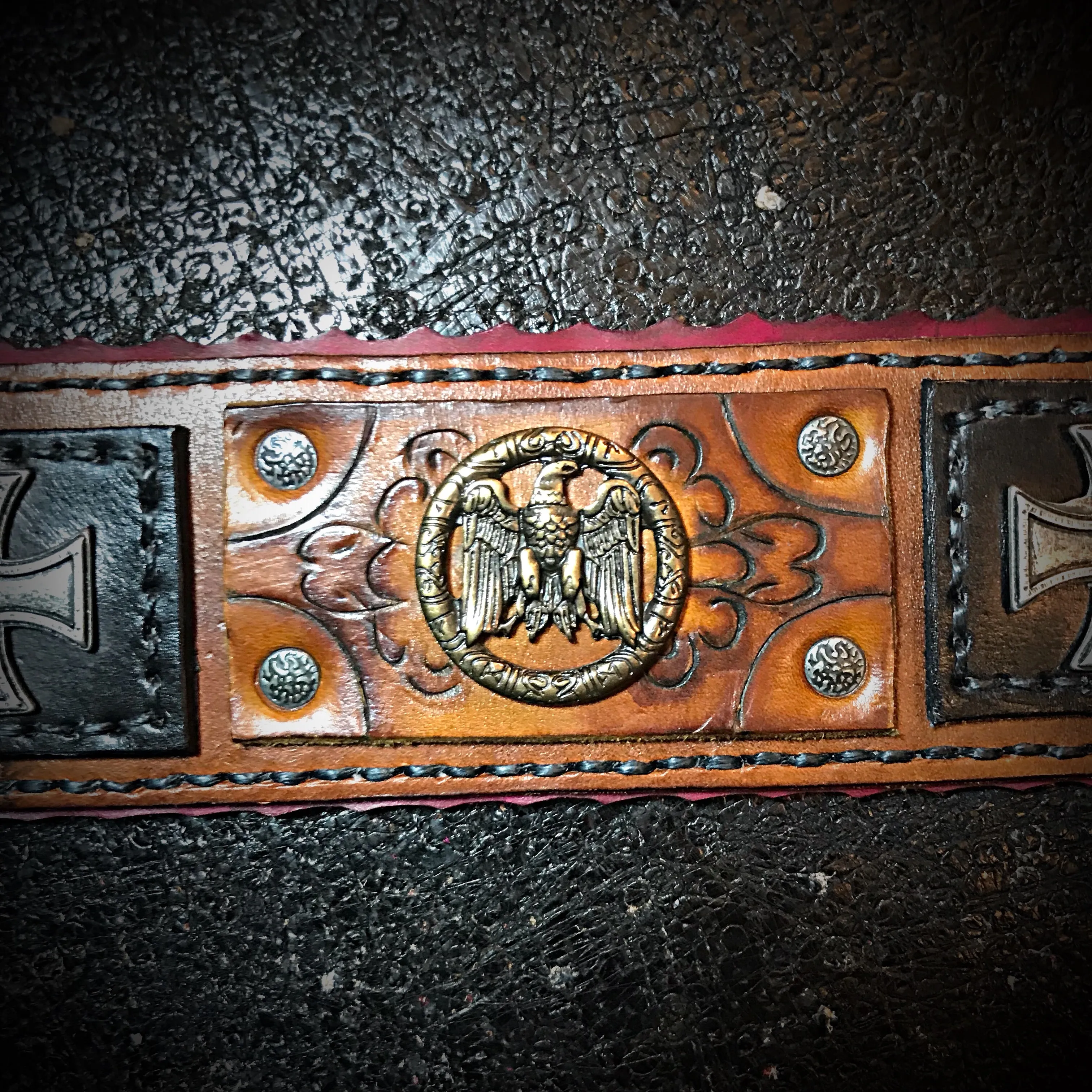 Dog Collar with German Military Insignia.