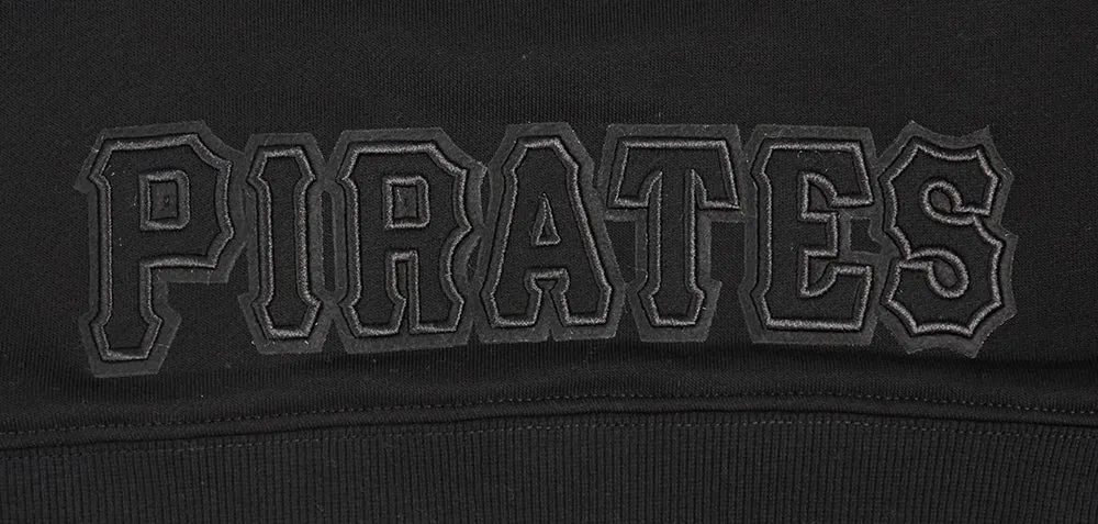 MLB PITTSBURGH PIRATES NEUTRAL WOMEN'S CROPPED PO HOODIE (BLACK)