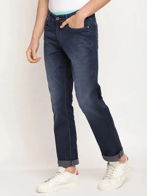 Octave Men Blue Light Fade Regular Fit Jeans