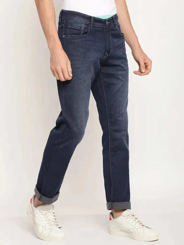 Octave Men Blue Light Fade Regular Fit Jeans