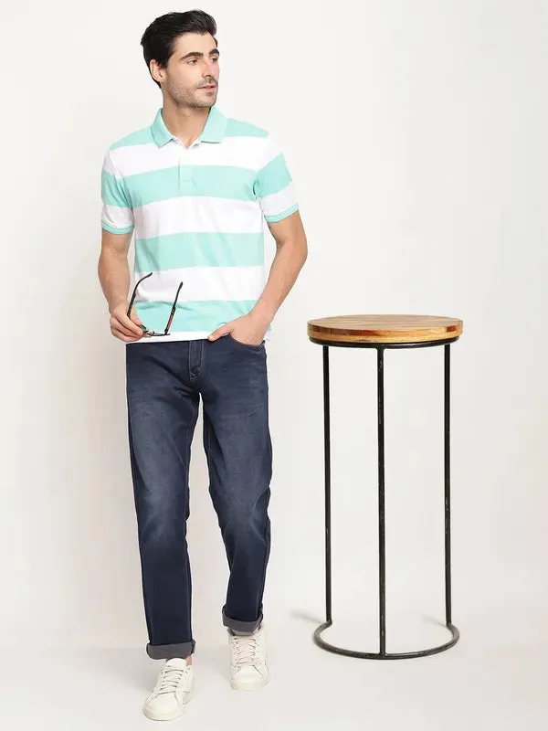 Octave Men Blue Light Fade Regular Fit Jeans