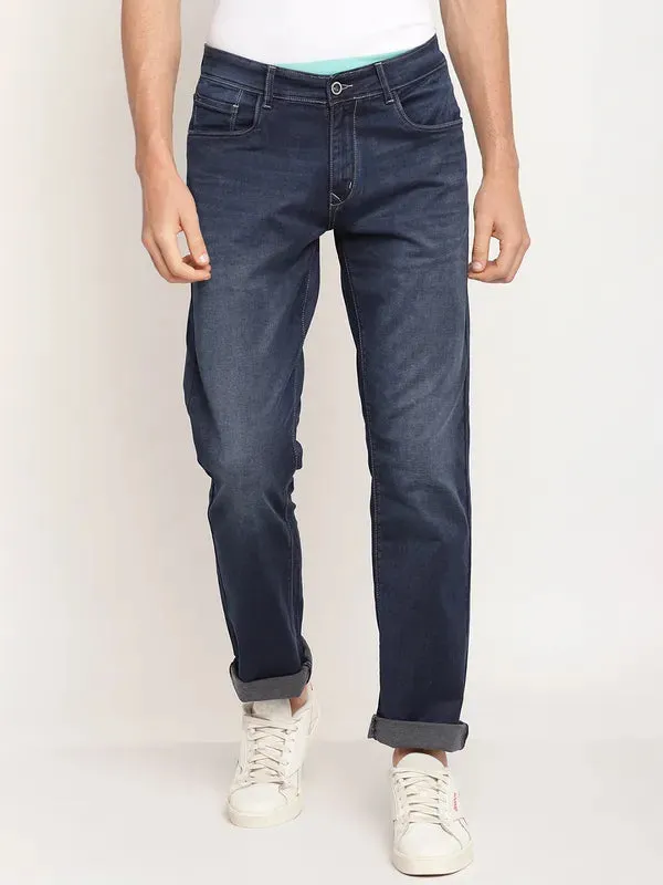 Octave Men Blue Light Fade Regular Fit Jeans