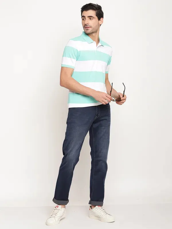 Octave Men Blue Light Fade Regular Fit Jeans