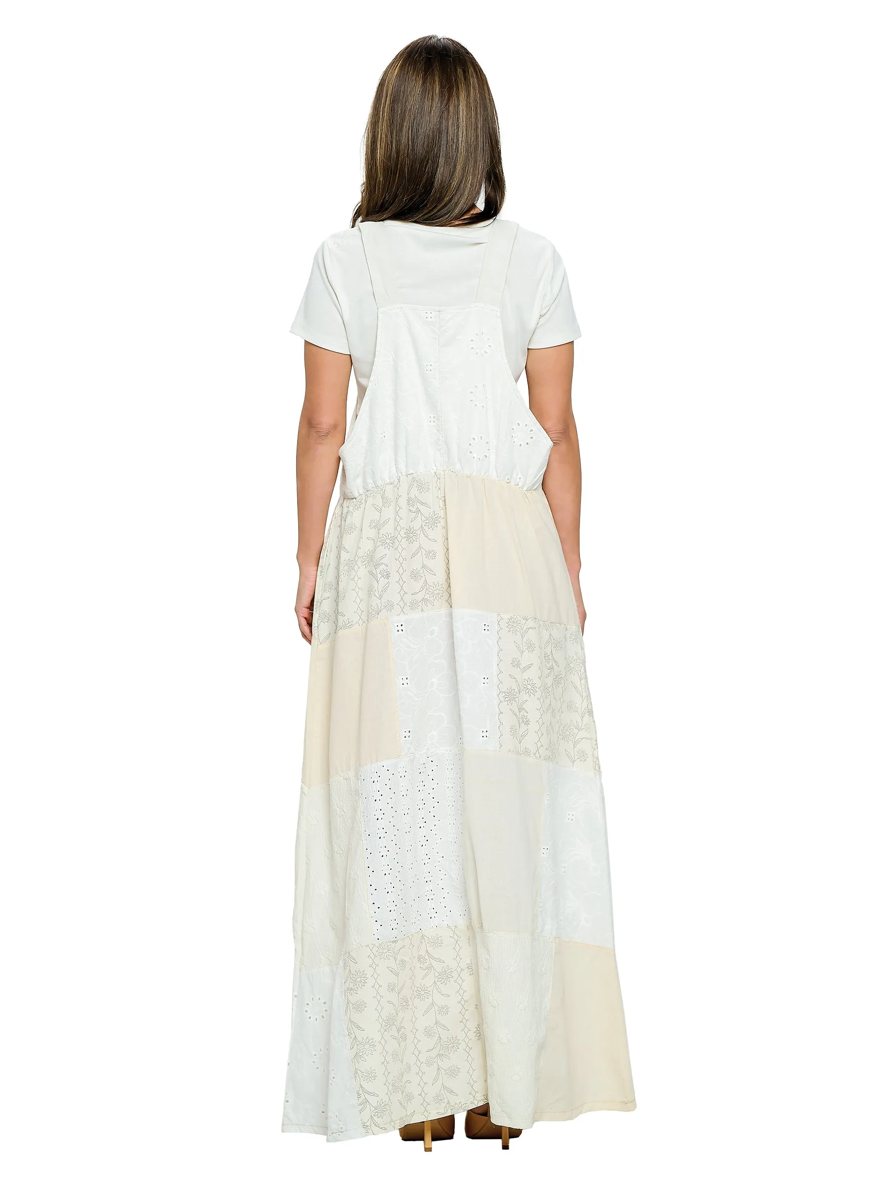 Overall Floral Ruffled Maxi Dress