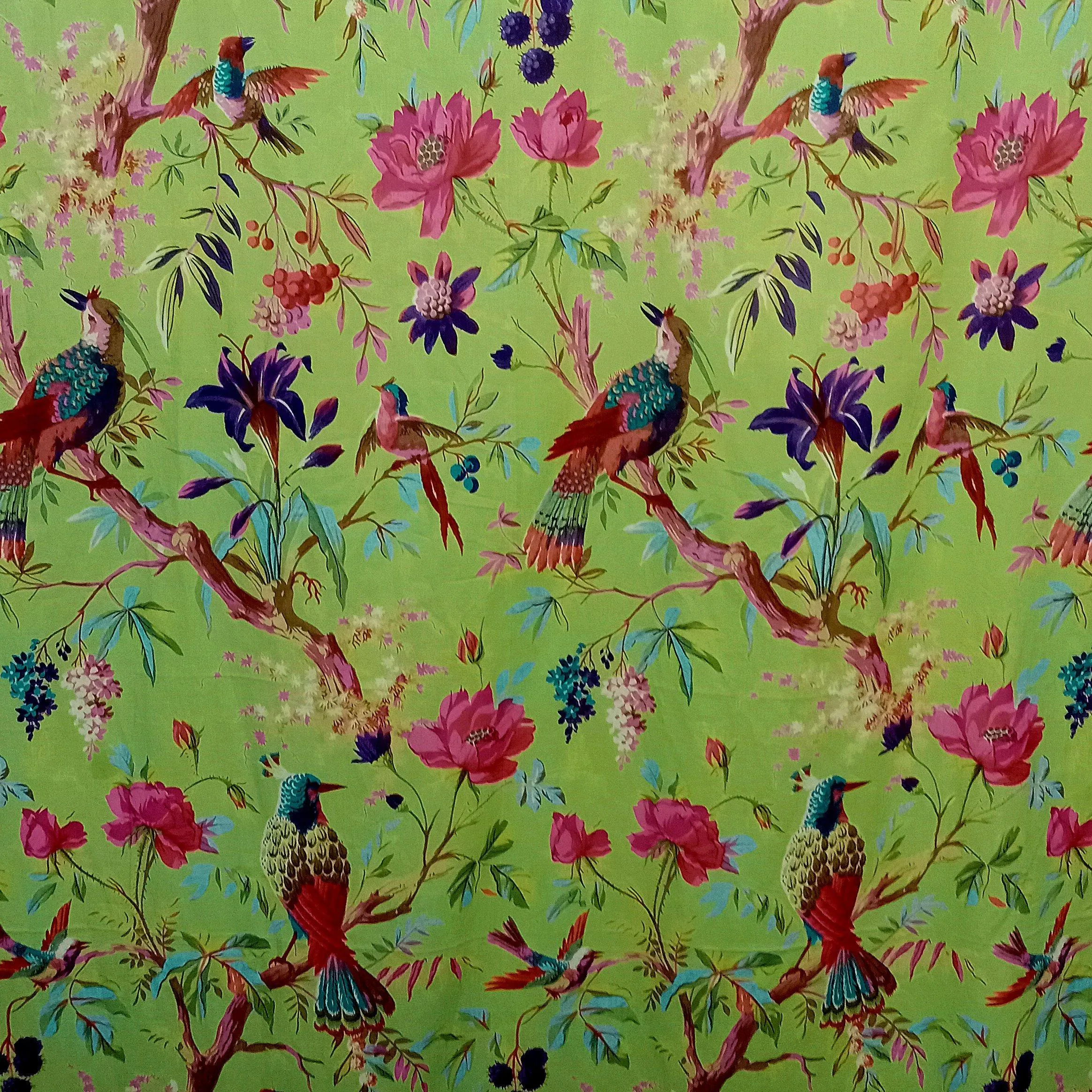 Paradise Curtain Pair-Green