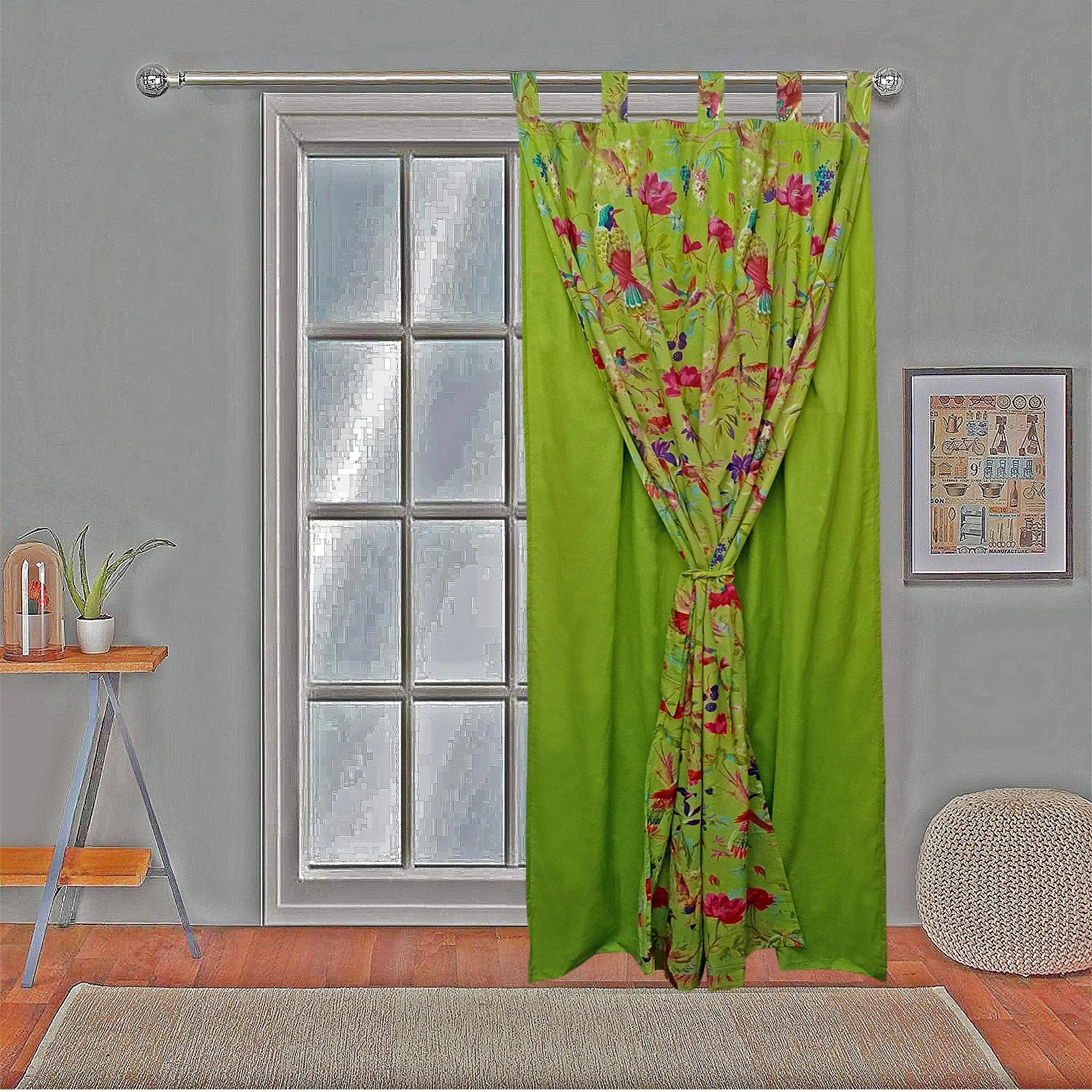 Paradise Curtain Pair-Green