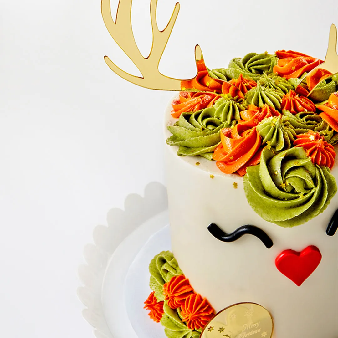 Plant Based Rudolph 3 Layer Cake