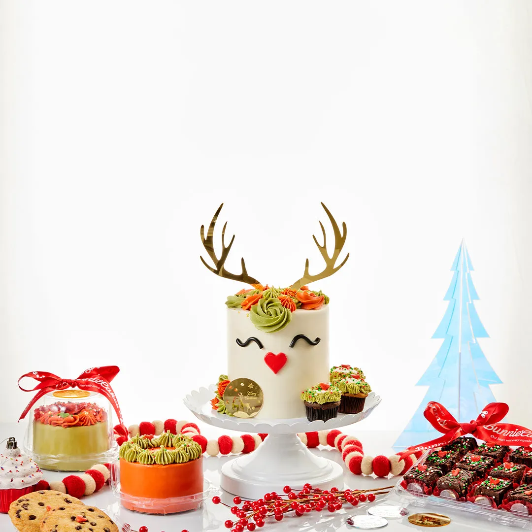 Plant Based Rudolph 3 Layer Cake