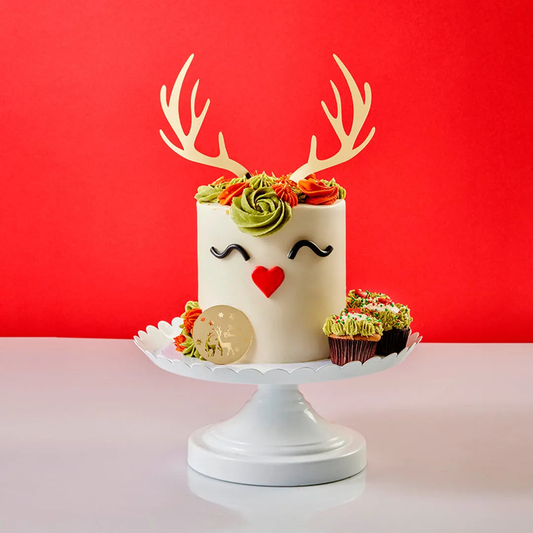 Plant Based Rudolph 3 Layer Cake