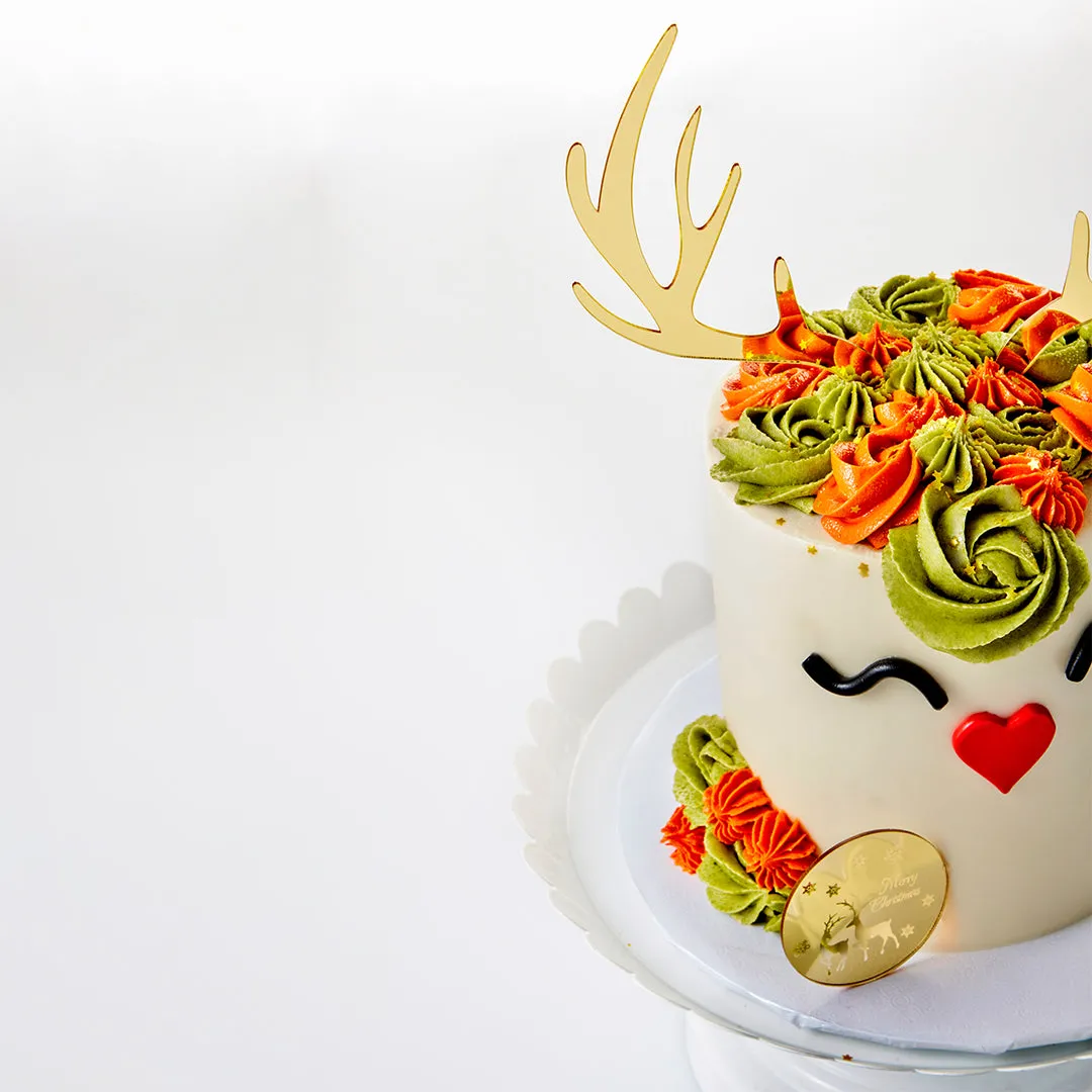 Plant Based Rudolph 3 Layer Cake