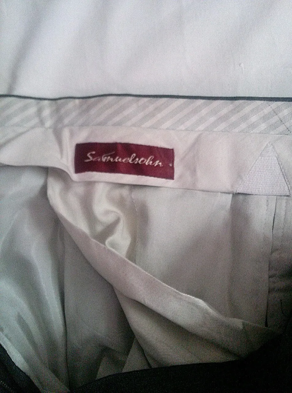 Samuelsohn Charcoal Gray Dress Trousers- size 36x31