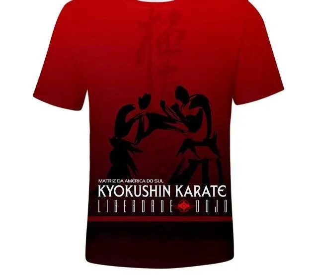 Suitable Fashion kyokushin Casual Sleeve 3D T shirt  3D t shirt
