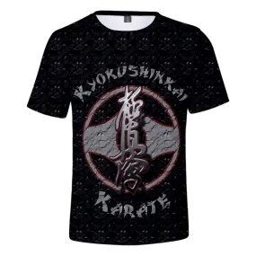 Suitable Fashion kyokushin Casual Sleeve 3D T shirt  3D t shirt