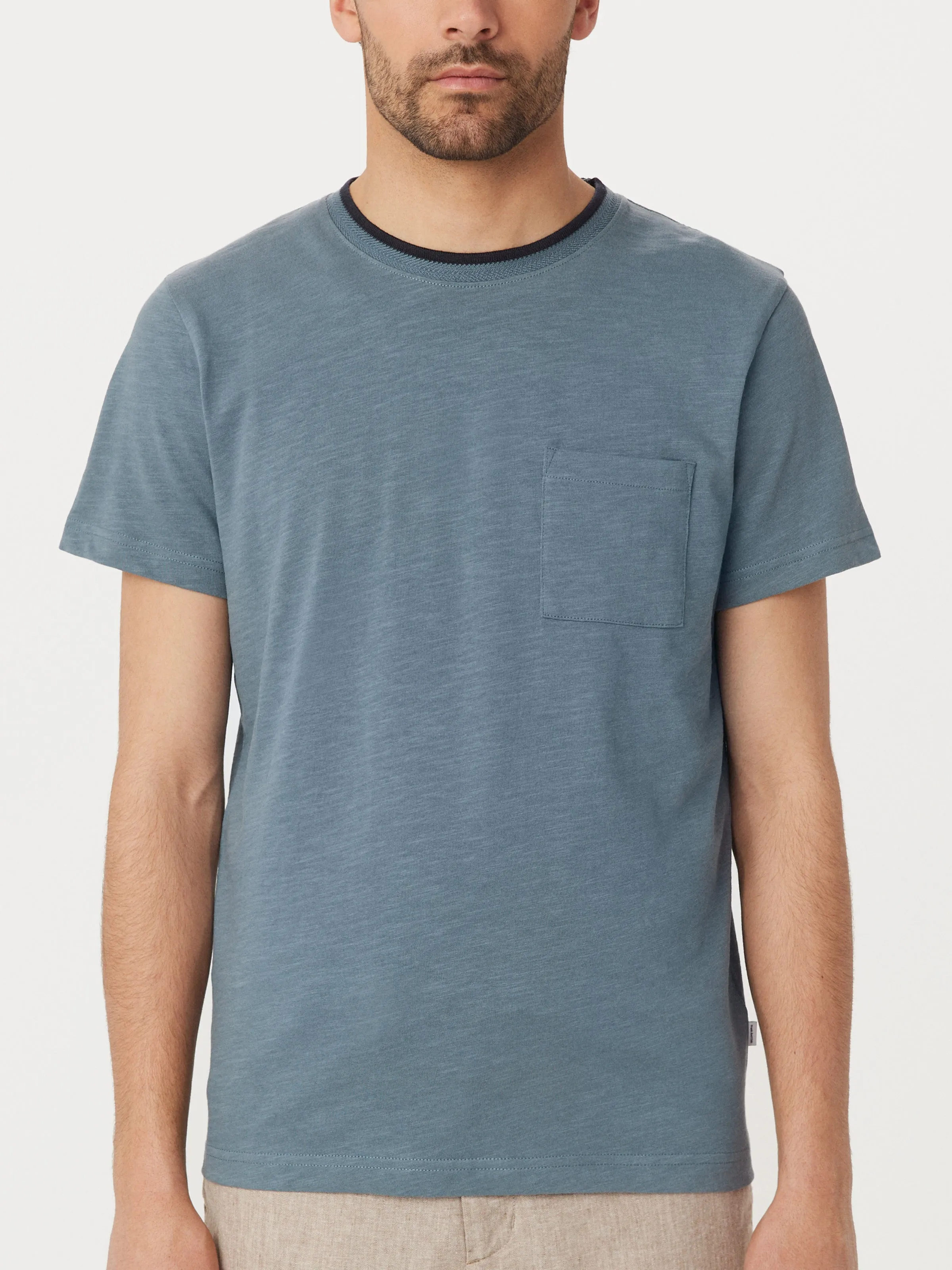 The Slim Pocket T-Shirt in Storm Blue