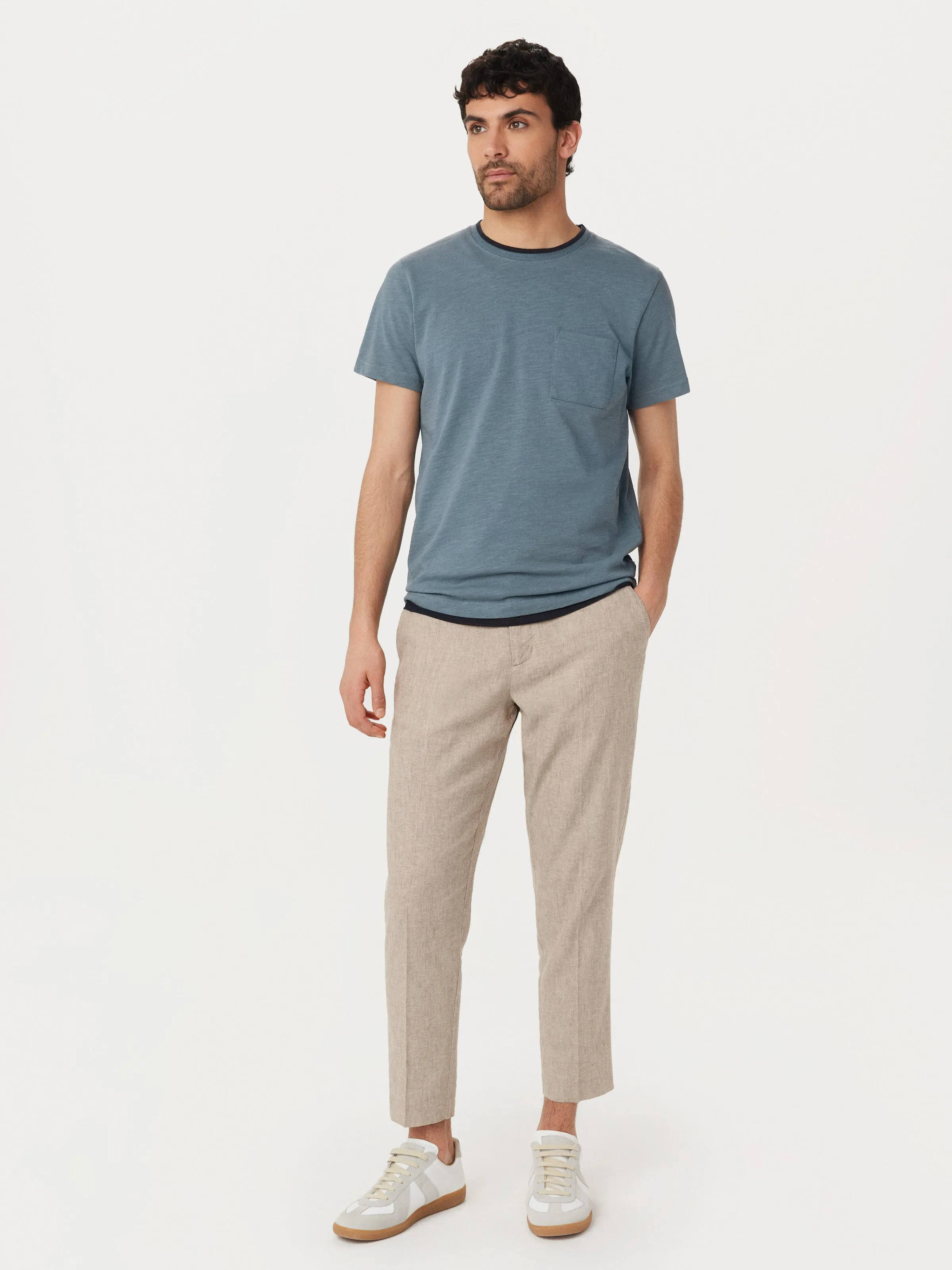 The Slim Pocket T-Shirt in Storm Blue