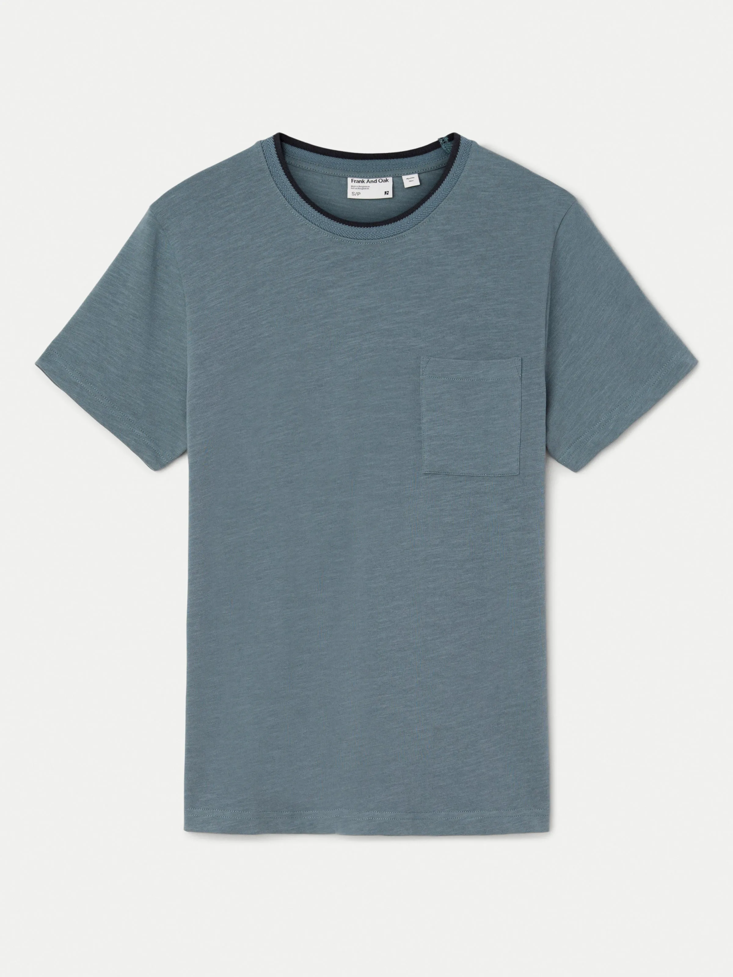 The Slim Pocket T-Shirt in Storm Blue