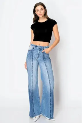 Tummy Control Jeans 90'S Vintage High Rise Wide Jeans