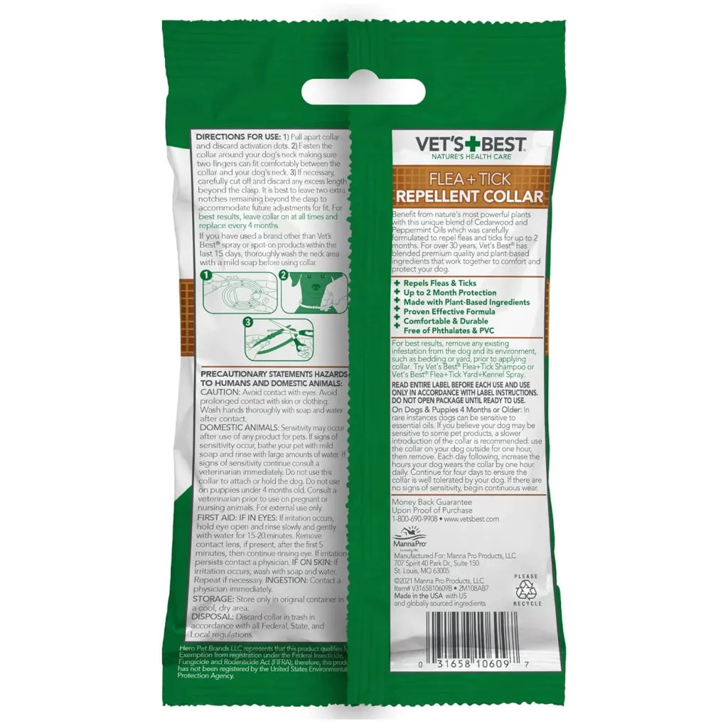 Vet's Best Flea and Tick Repellent Dog Collar
