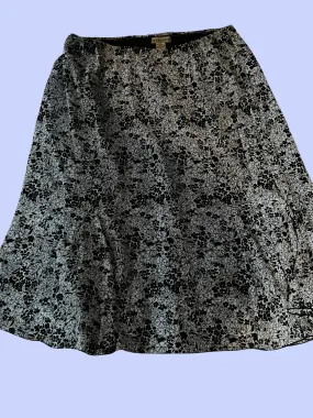 Vintage notations floral maxi skirt size XL