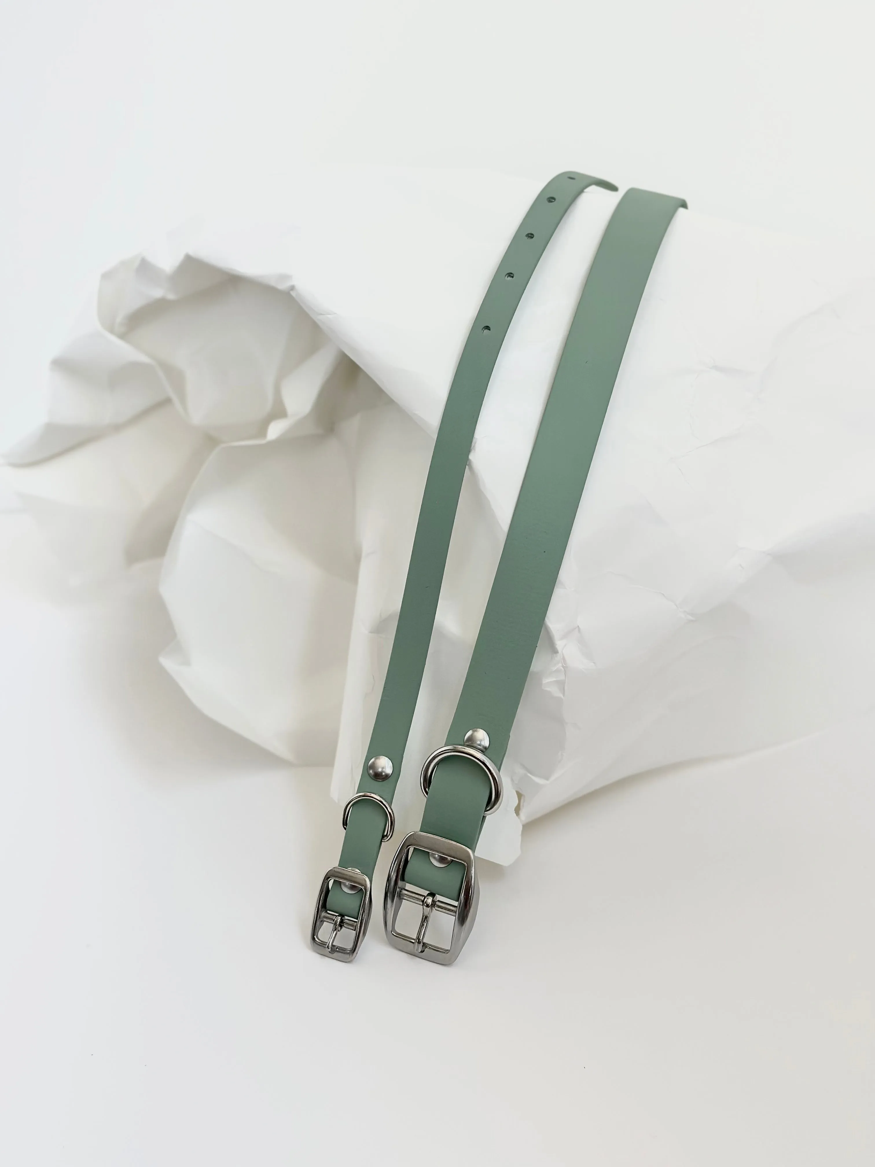 Walk By Good Boy - Biothane Collar - Sage