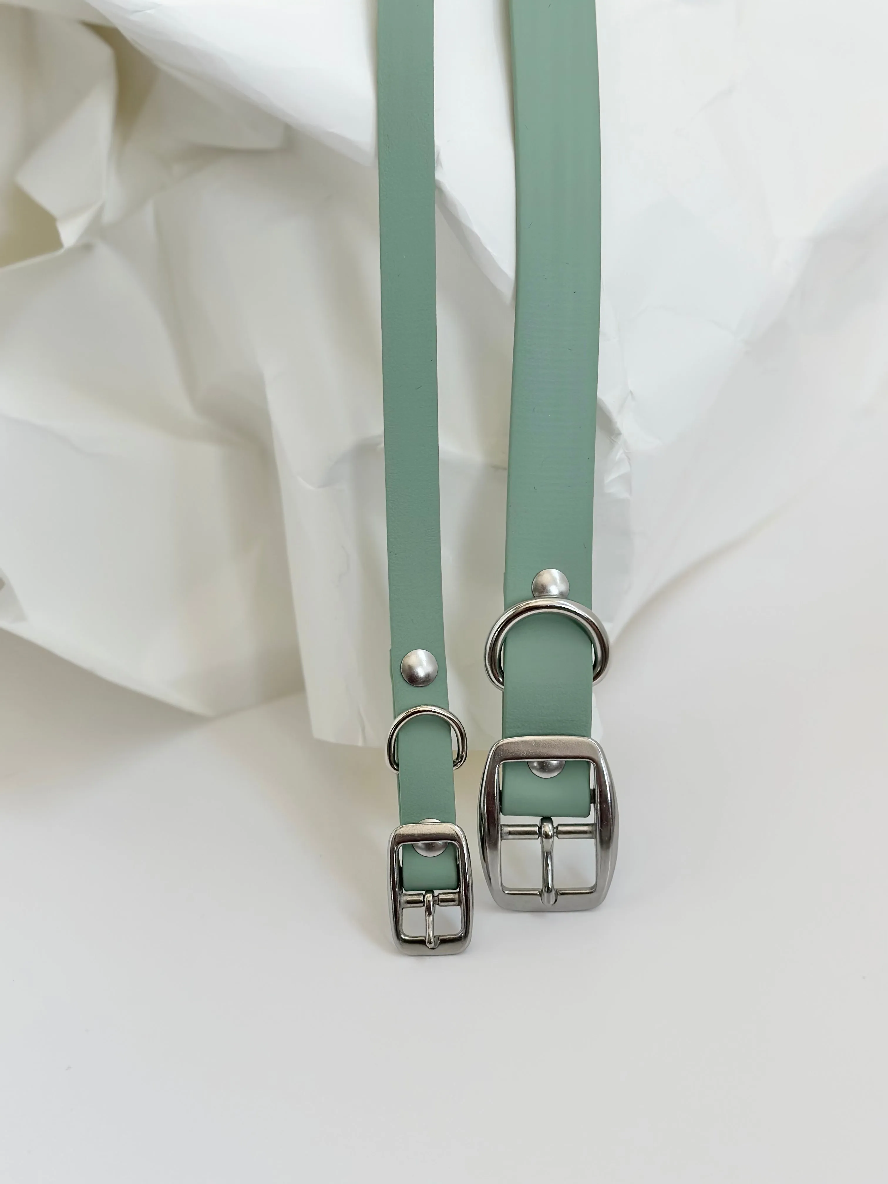 Walk By Good Boy - Biothane Collar - Sage